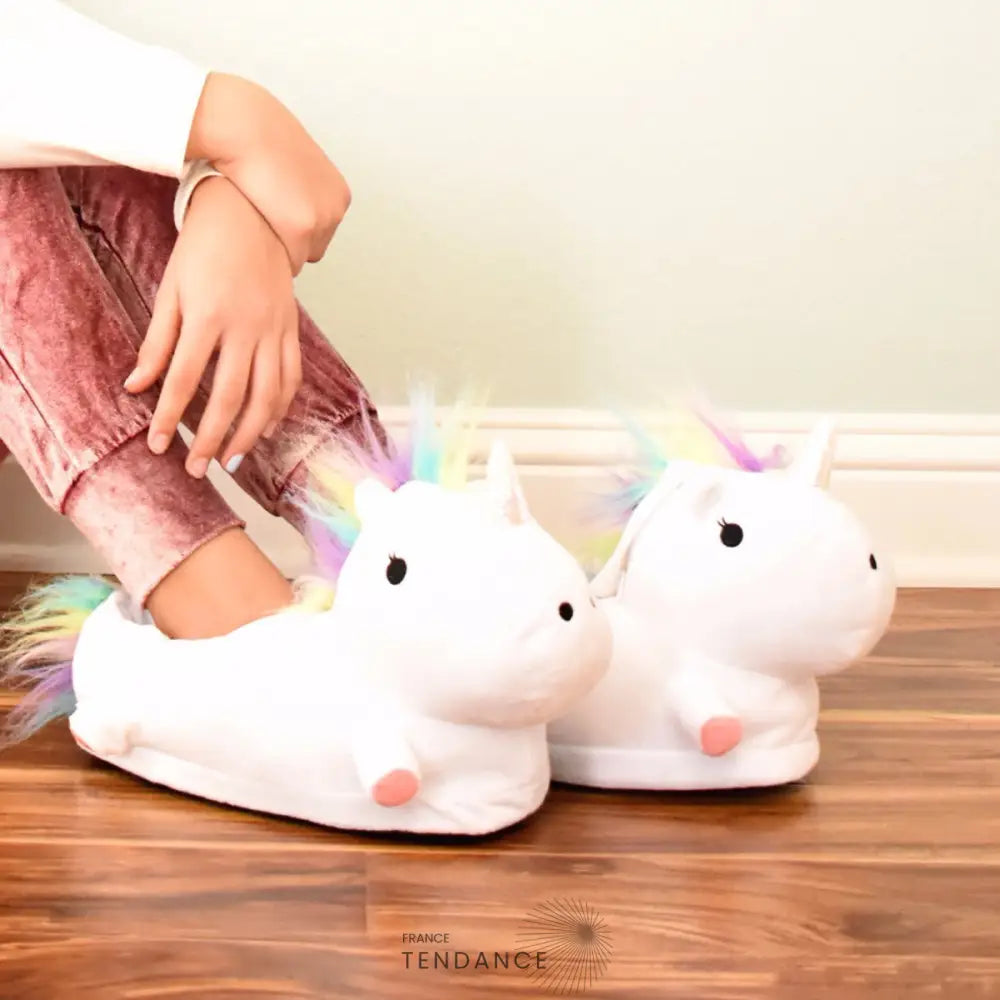 Chaussons Licornes Arc-en-ciel | France-Tendance