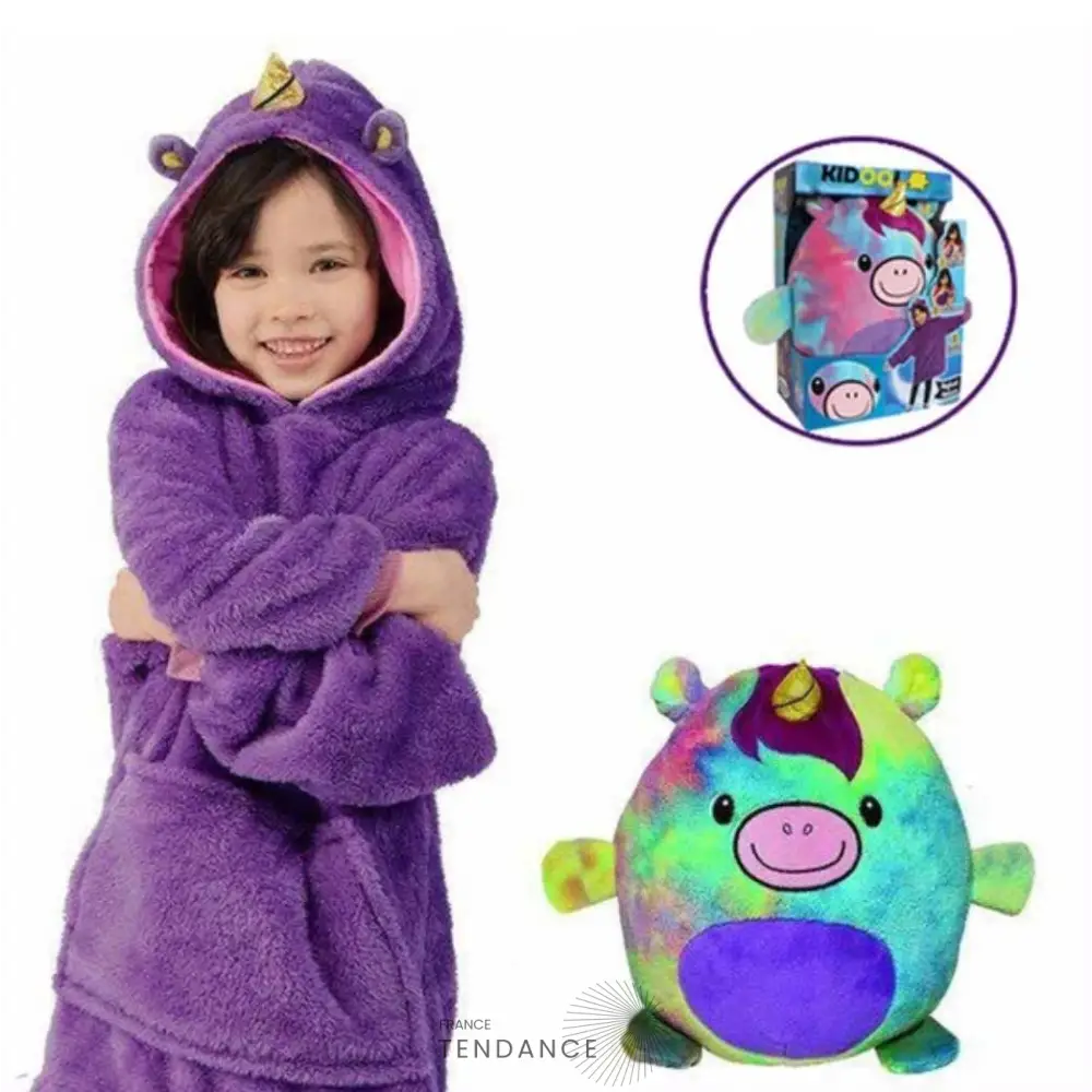 Kidoo™ | Peluche Maxiplaid 2en1 | France-Tendance